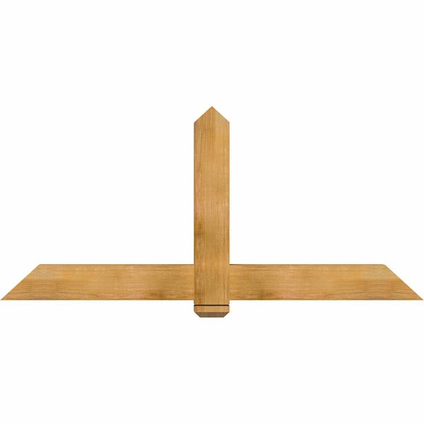 Ekena Millwork Eugene Rough Sawn Timber Gable Bracket, Western Red Cedar, 72"W x 33"H x 4"D x 6"F, 11/12 Pitch GBW072X33X0406EUG00RWR - main